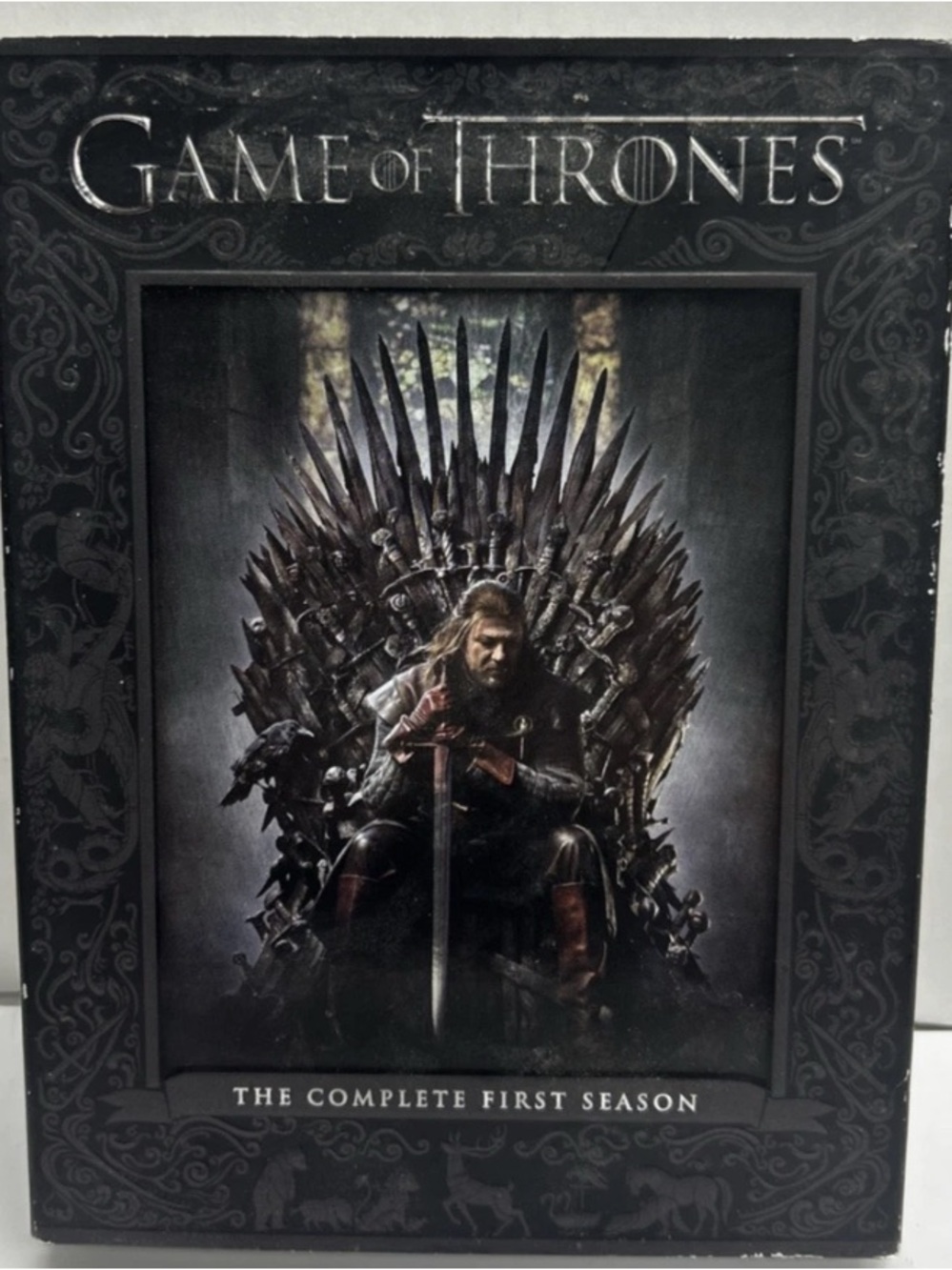 Game of Thrones The Complete First Season DVD Box Set - Black & Silver Artwork